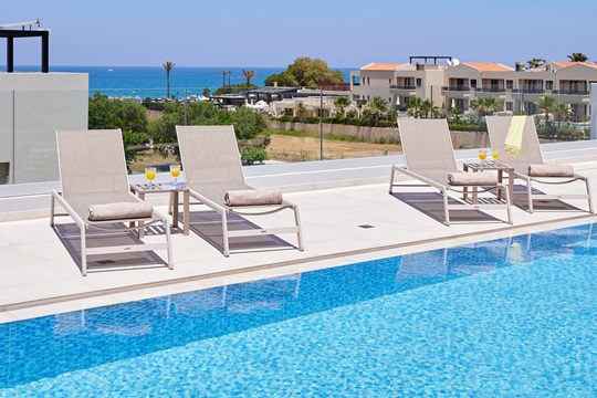 Photograph of swimming pool on the roof top