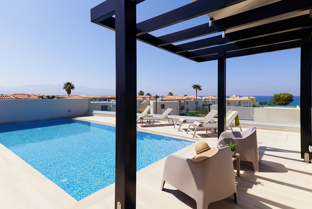 Photograph of swimming pool on the roof top